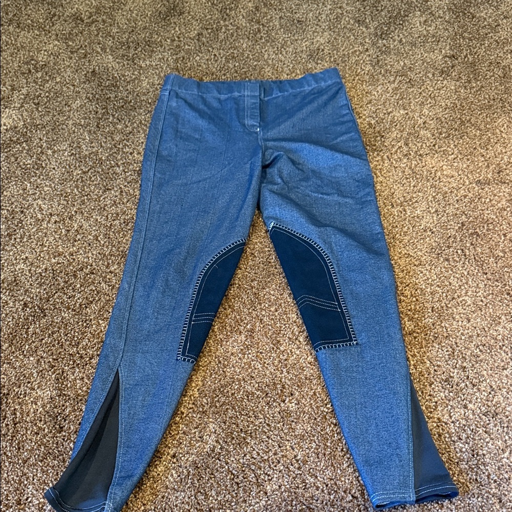 Women's Soft Stretch Blue Jean Tattini riding breeches